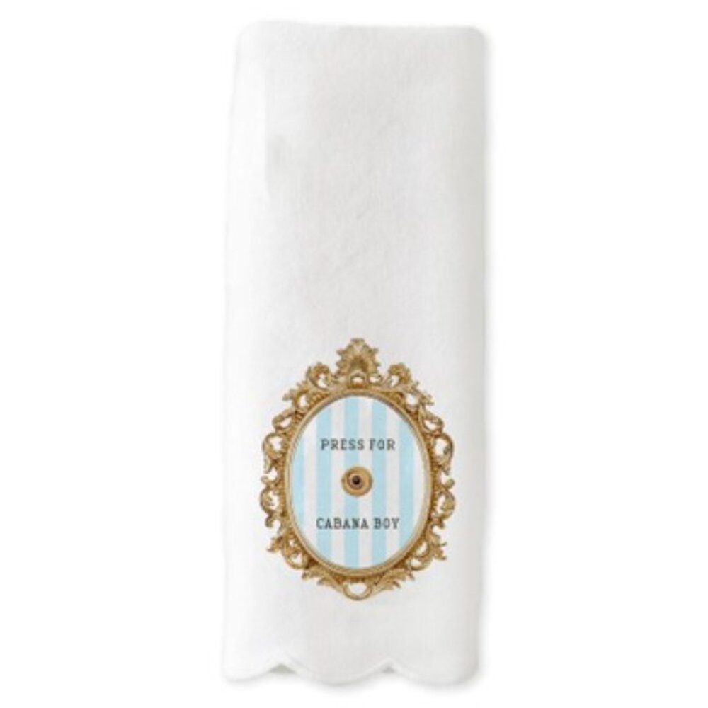 Press for Cabana Boy Scallop Guest Towel